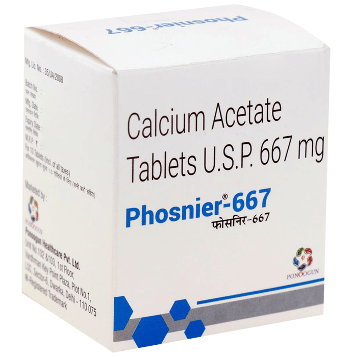 Phosnier 667 Tablet    Calcium Acetate 667mg