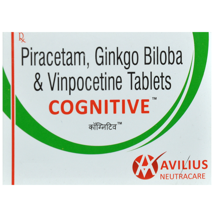 Cognitive Tablet    Ginkgo Biloba 60mg + Piracetam 800mg + Vinpocetine 5mg