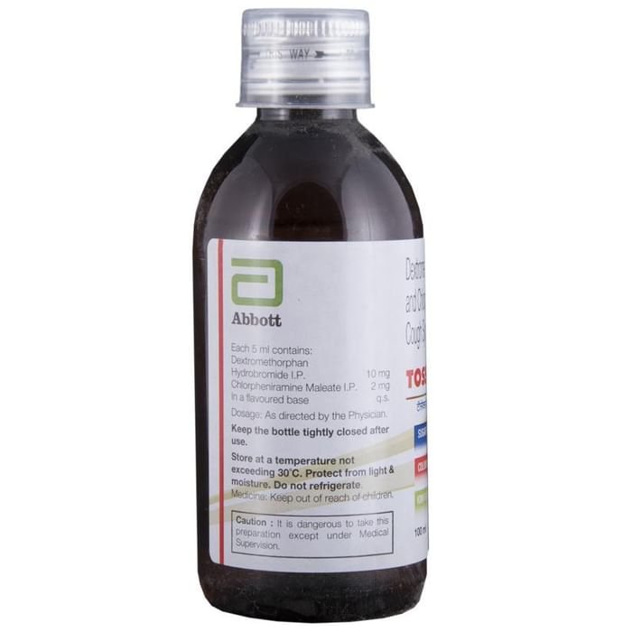 Tossex DMR Syrup Kiwi Sugar Free    Chlorpheniramine Maleate 2mg + Dextromethorphan Hydrobromide 10m