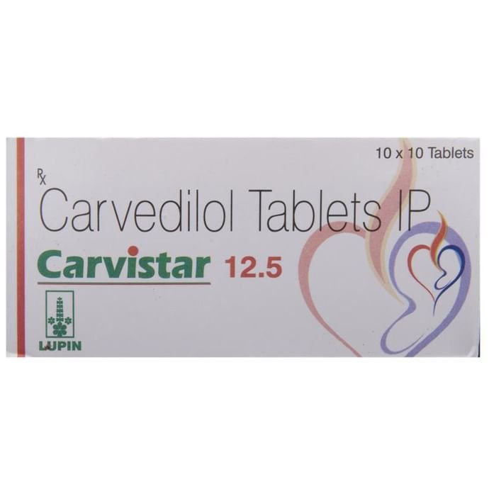 Carvistar 12.5 Tablet    Carvedilol 12.5mg