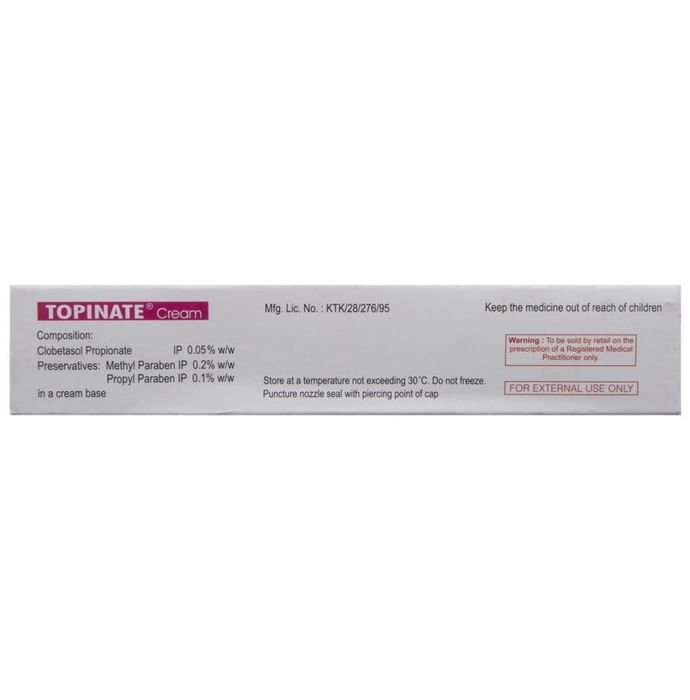 Topinate Cream    Clobetasol 0.05% w/w