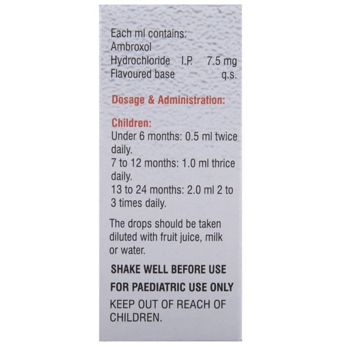 Coscoril Oral Drops    Ambroxol 7.5mg