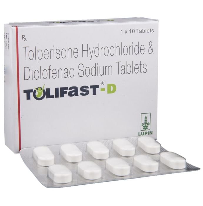 Tolifast D Tablet    Tolperisone 150mg + Diclofenac 50mg