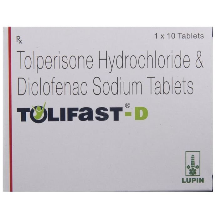 Tolifast D Tablet    Tolperisone 150mg + Diclofenac 50mg