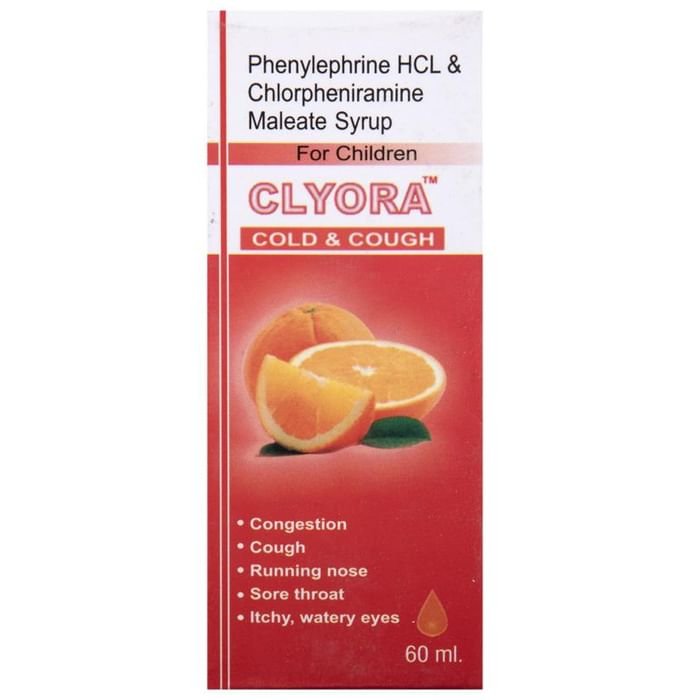 Clyora Syrup    Chlorpheniramine Maleate 2mg/5ml + Phenylephrine 5mg/gm