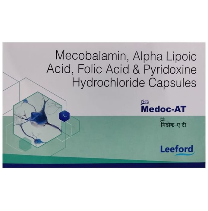 Neo Medoc AT Capsule    Methylcobalamin 1500mcg + Alpha Lipoic Acid 100mg + Vitamin B6 Pyridoxine 3m