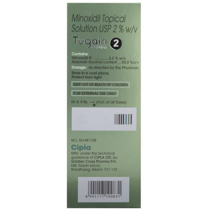 Tugain 2% Solution    Minoxidil 2% w/v