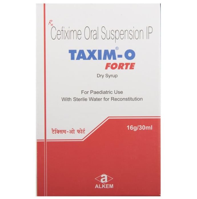 Taxim-O Forte Dry Syrup    Cefixime 100mg/5ml