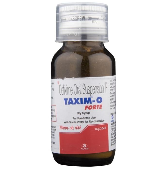 Taxim-O Forte Dry Syrup    Cefixime 100mg/5ml