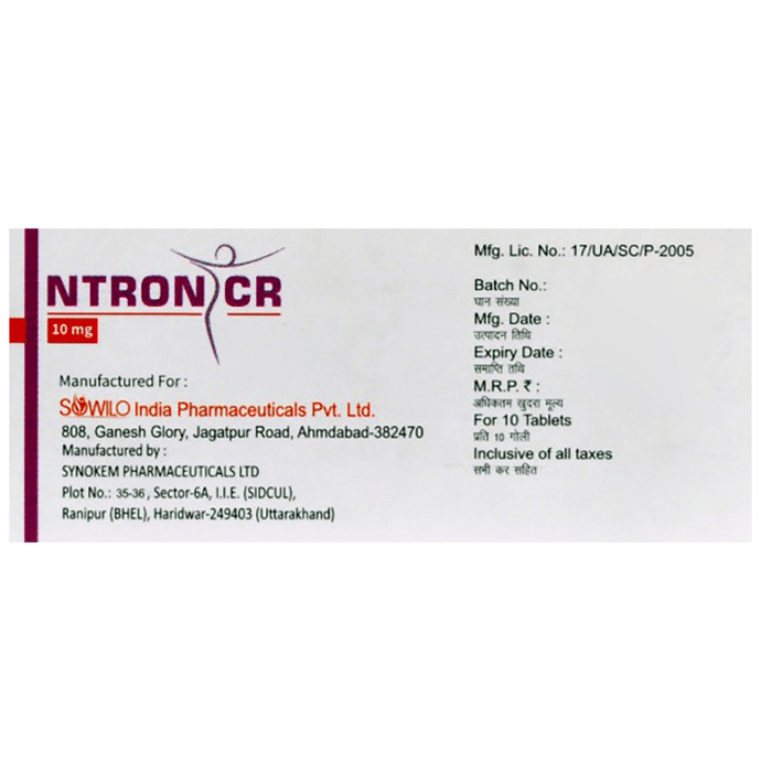 Ntron CR Tablet    Norethisterone 10mg