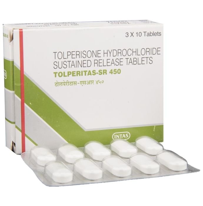 Tolperitas-SR 450 Tablet    Tolperisone 450mg