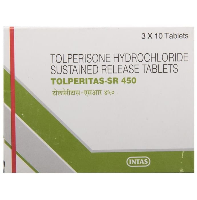 Tolperitas-SR 450 Tablet    Tolperisone 450mg