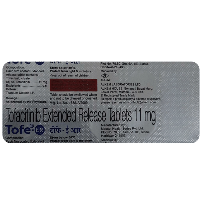 Tofe-ER Tablet    Tofacitinib 11mg