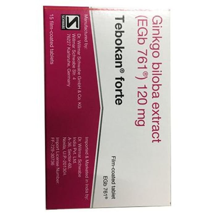 Tebokan Forte Tablet    Ginkgo biloba extract EGb 761 120mg