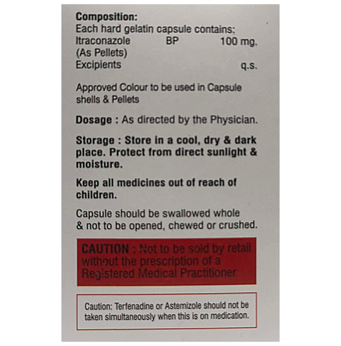 Lition 100 Capsule    Itraconazole 100mg