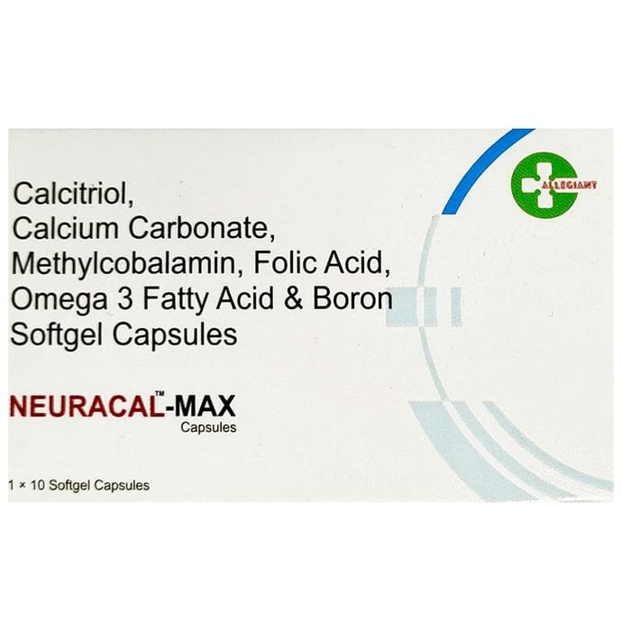 Neuracal-Max Softgel Capsule    Calcitriol 0.25mcg + Calcium Carbonate 500mg + Omega-3 fatty acid 30