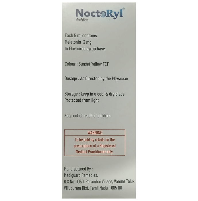 Noctoryl Syrup    Melatonin 3mg