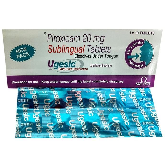 Ugesic Sublingual tablet    Piroxicam 20mg