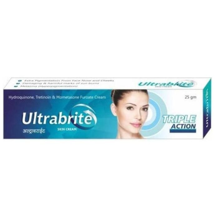 Ultrabrite Cream    Hydroquinone 2% w/w + Mometasone 0.1% w/w + Tretinoin 0.025% w/w