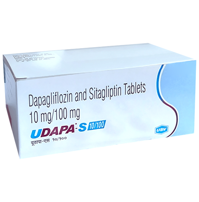 Udapa-S 10/100 Tablet    Dapagliflozin 10mg + Sitagliptin 100mg