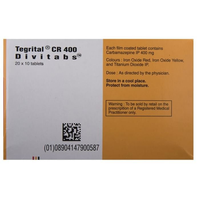Tegrital CR 400 Divitabs    Carbamazepine 400mg