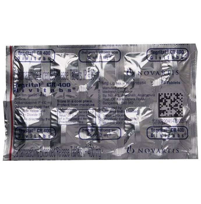 Tegrital CR 400 Divitabs    Carbamazepine 400mg