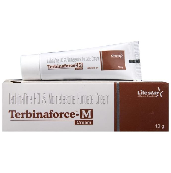 Terbinaforce-M Cream    Mometasone 0.1% w/w + Terbinafine 1% w/w