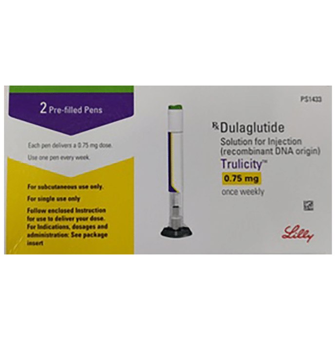 Trulicity 0.75mg Pre-Filled Pen    Dulaglutide 0.75mg/0.5ml