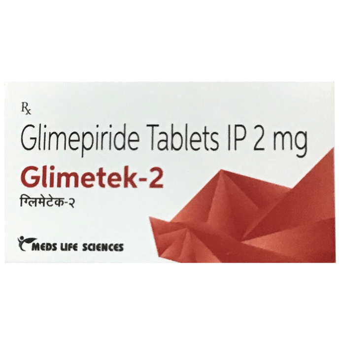 Glimetek 2 Tablet    Glimepiride 2mg