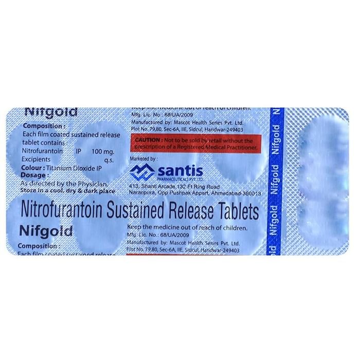 Nifgold Tablet SR    Nitrofurantoin 100mg