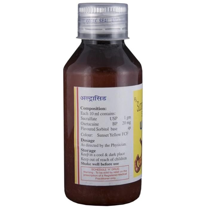 Ultracid Oral Suspension    Sucralfate 1000mg/10ml + Oxetacaine 20mg/10ml