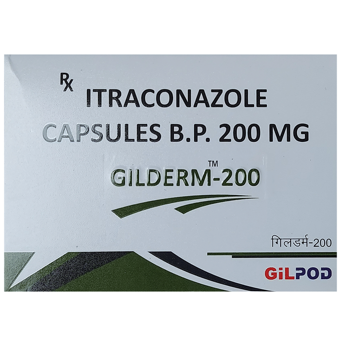 Gilderm 200 Capsule    Itraconazole 200mg