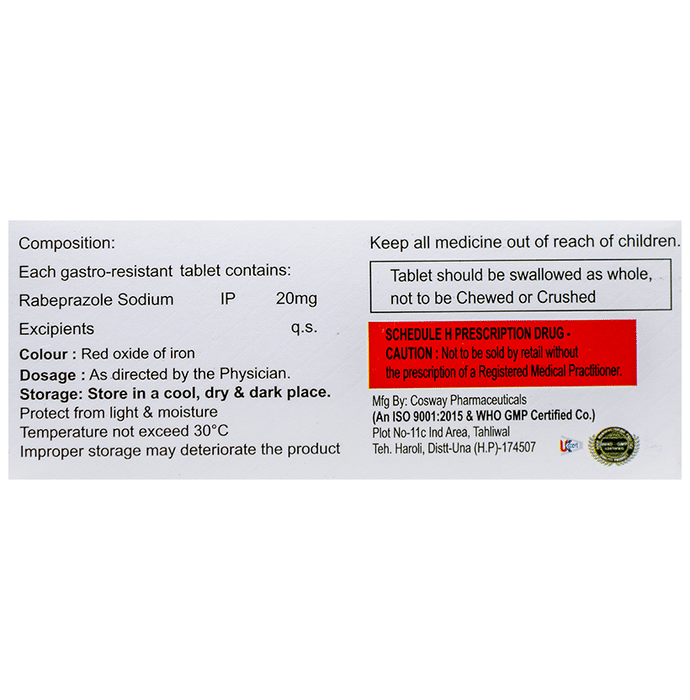 Eshbirab Tablet    Rabeprazole 20mg