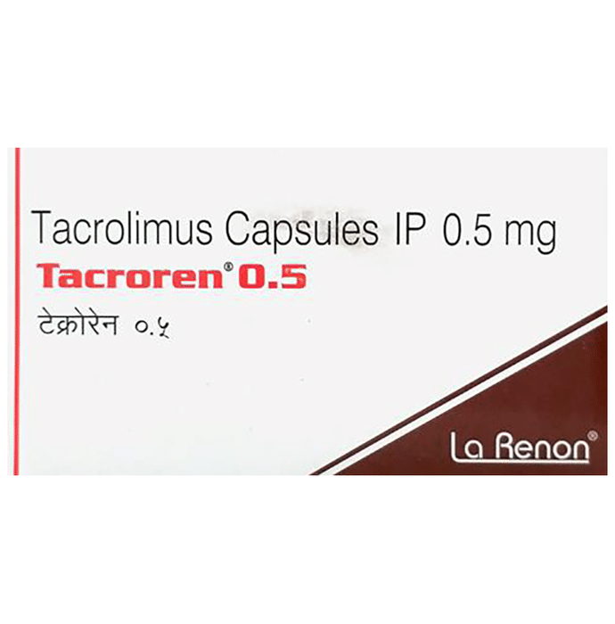 Tacroren 0.5 Capsule    Tacrolimus 0.5mg