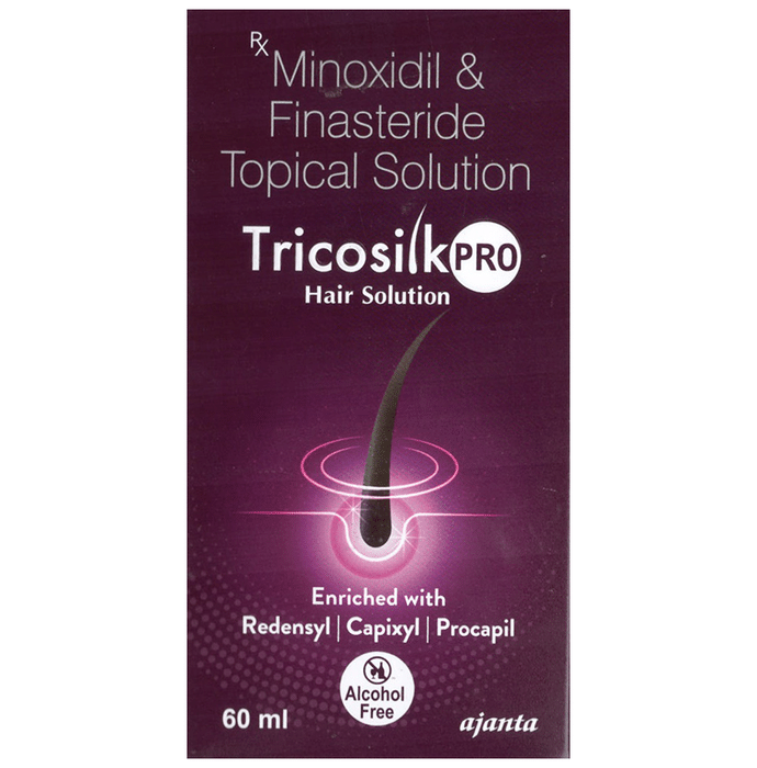 Tricosilk Pro Hair Solution    Minoxidil 5% w/v + Finasteride 0.1% w/v