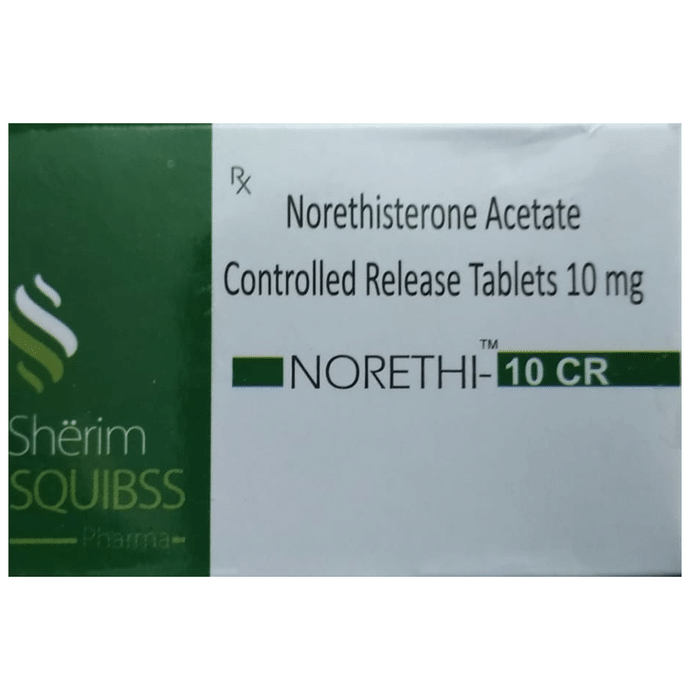 Norethi 10 CR Tablet    Norethisterone 10mg