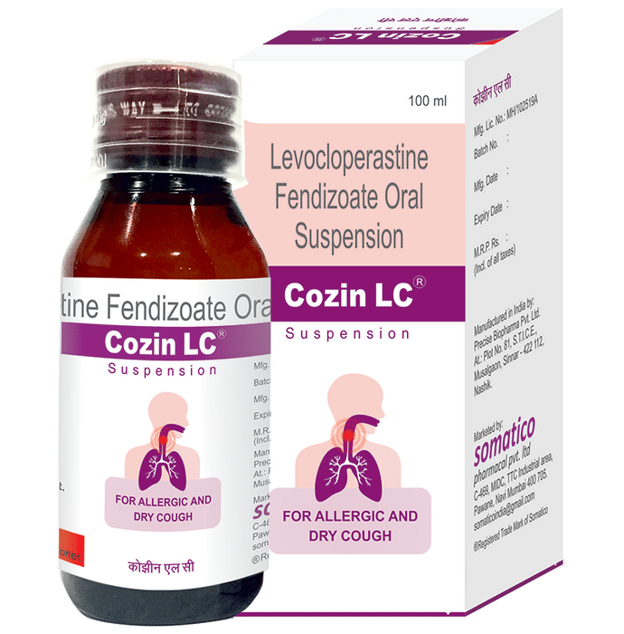 Cozin LC Syrup    Levocloperastine 20mg/5ml