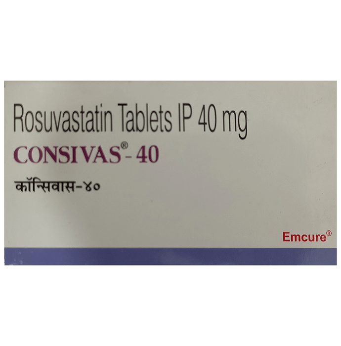 Consivas 40mg Tablet    Rosuvastatin 40mg