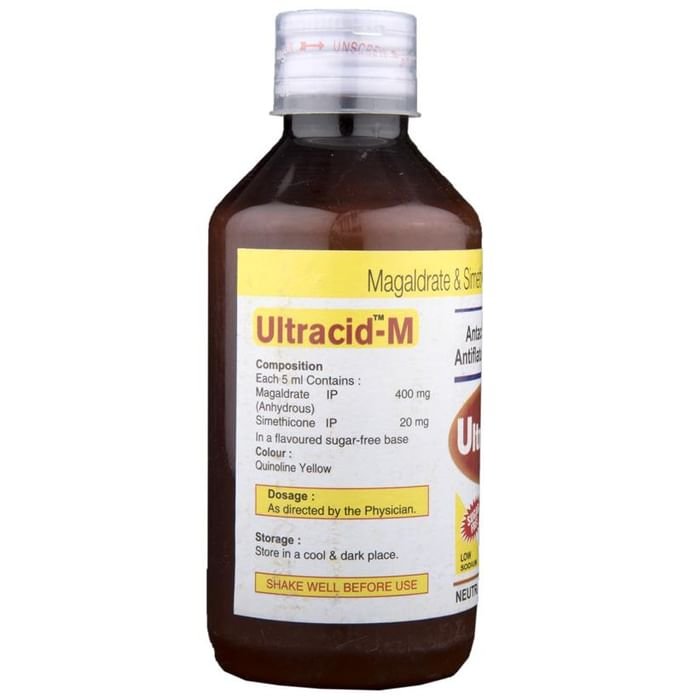 Ultracid-M Oral Suspension Mango Sugar Free    Magaldrate 400mg/5ml + Simethicone 20mg/5ml