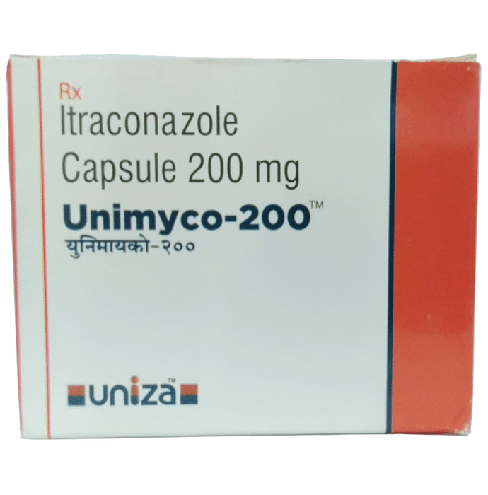 Unimyco 200 Capsule    Itraconazole 200mg