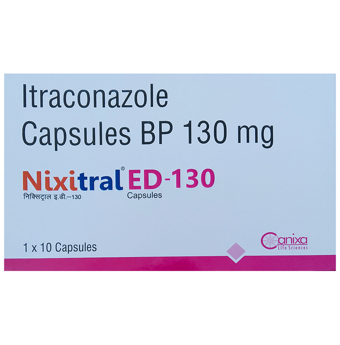 Nixitral ED 65 Capsule    Itraconazole 65mg