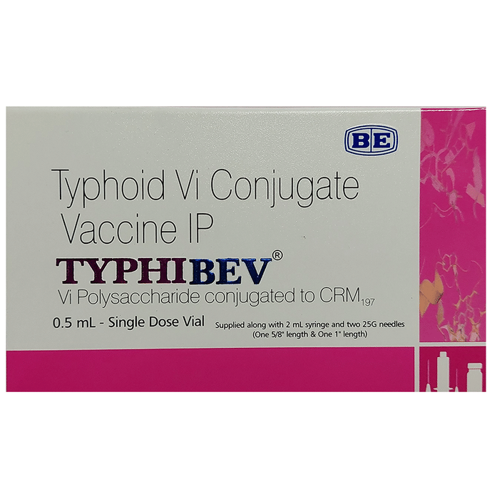 Typhibev Vaccine    Purified Vi Polysaccharide Typhoid Vaccine 25mcg