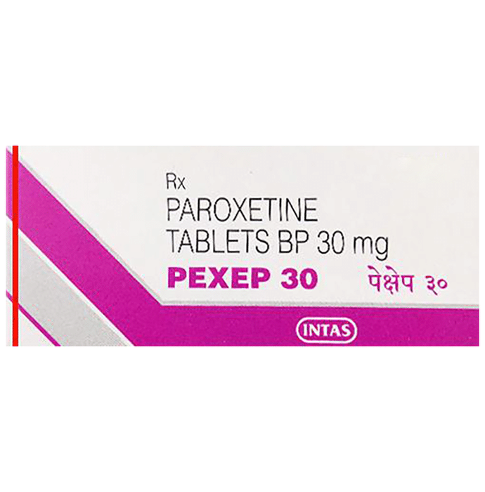 Pexep 30 Tablet    Paroxetine 30mg