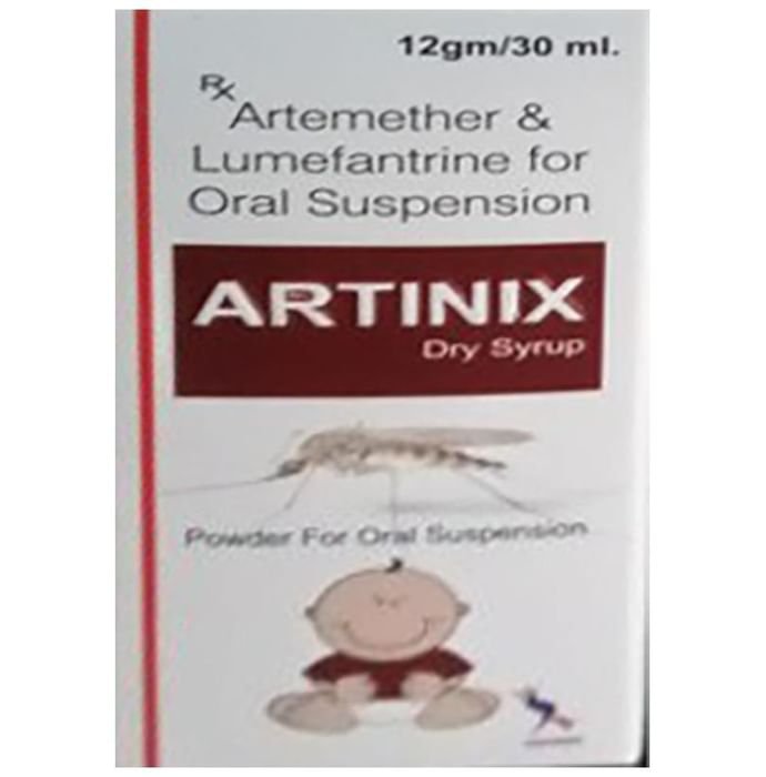 Artinix Dry Syrup    Artemether 20mg + Lumefantrine 120mg