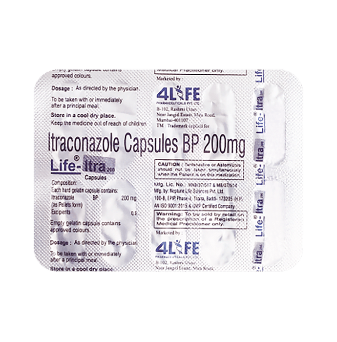 Life-Itra 200 Capsule    Itraconazole 200mg