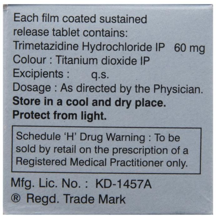 Cardimax SR Tablet    Trimetazidine 60mg