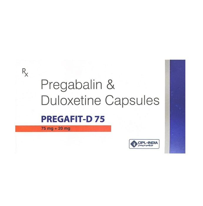 Pregafit-D 75 Capsule    Pregabalin 75mg + Duloxetine 20mg