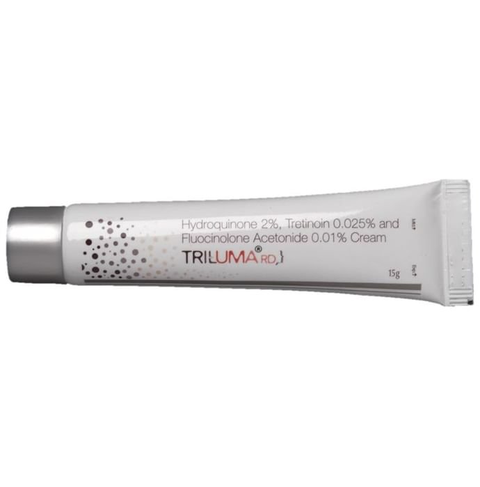 Triluma RD Cream    Hydroquinone 2% w/w + Tretinoin 0.025% w/w + Fluocinolone acetonide 0.01% w/w