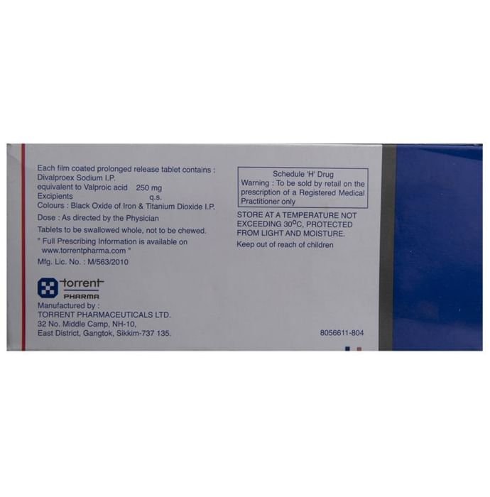 Trend XR 250 Tablet    Divalproex 250mg