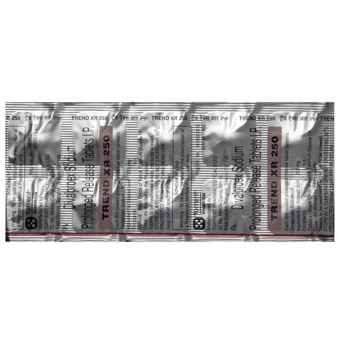 Trend XR 250 Tablet    Divalproex 250mg